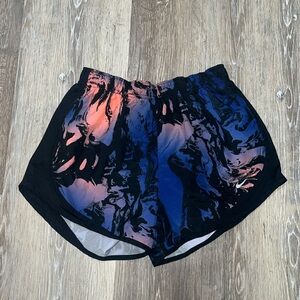 Nike Shorts - Multi Colored Blue, Pink, and Black Print.